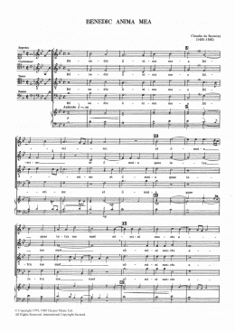 page one of Benedic Anima Mea (Choir)