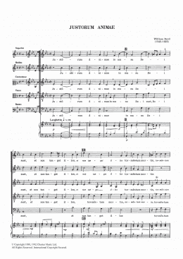 page one of Justorum Animae (Piano, Vocal & Guitar Chords)