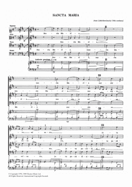 page one of Sancta Maria (Choir)