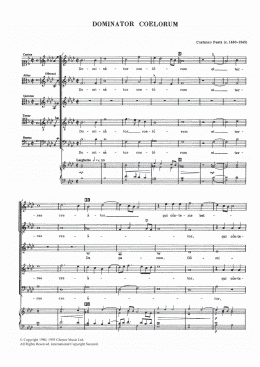 page one of Dominator Coelorum (Piano, Vocal & Guitar Chords)