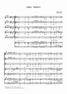 page one of Terra Tremuit (Piano, Vocal & Guitar Chords)