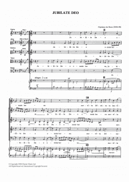 page one of Jubilate Deo (Piano, Vocal & Guitar Chords)