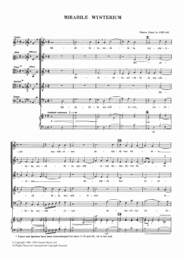 page one of Mirabile Mysterium (Piano, Vocal & Guitar Chords)