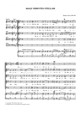page one of Magi Videntes Stellam (SATB Choir)