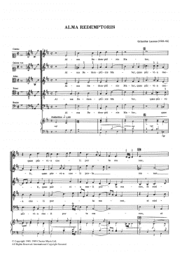page one of Alma Redemptoris (SATB Choir)