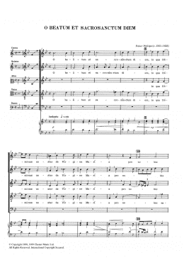 page one of O Beatum Et Sacrosanctum Diem (SATB Choir)