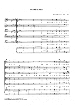 page one of O Sapientia (SATB Choir)