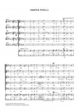 page one of Orietur Stella (SATB Choir)