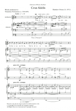 page one of Crux Fidelis (SATB Choir)