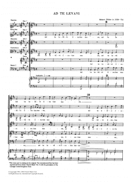 page one of Ad Te Levavi (SATB Choir)