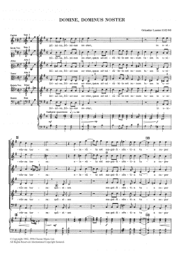 page one of Domine, Dominus Noster (SATB Choir)