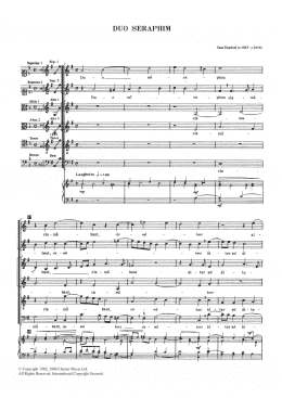 page one of Duo Seraphim (SATB Choir)