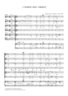 page one of O Domine Jesu Christe (SATB Choir)