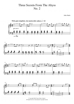 page one of Three Secrets From The Abyss - No. 2 (Piano Solo)