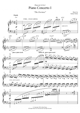 page one of Piano Concerto: I. The Overture (Piano Solo)