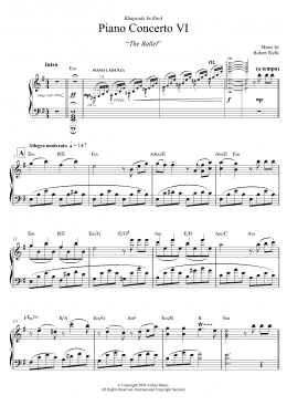page one of Piano Concerto: VI. The Ballet (Piano Solo)