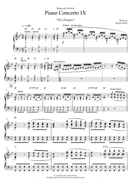page one of Piano Concerto: IX. The Olympic (Piano Solo)