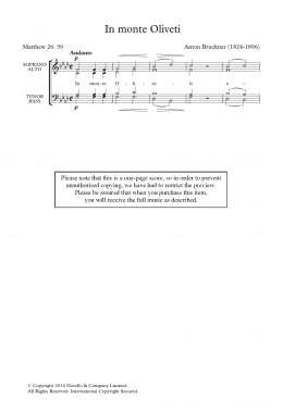 page one of In Monte Oliveti (Choir)