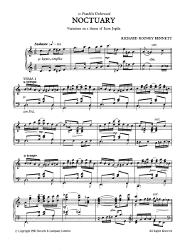 page one of Noctuary (Piano Solo)