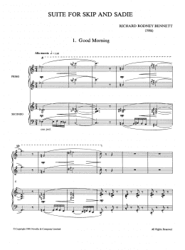 page one of Suite For Skip And Sadie (Piano Solo)