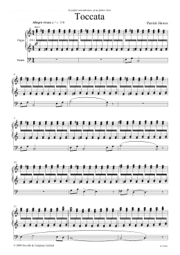 page one of Toccata (Organ)