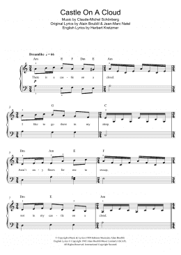page one of Castle On A Cloud (from Les Miserables) (Piano, Vocal & Guitar Chords)