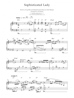 page one of Sophisticated Lady (Piano Solo)