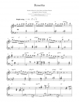 page one of Rosetta (Piano Solo)