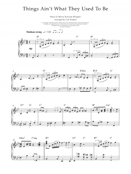page one of Things Ain't What They Used To Be (Piano Solo)