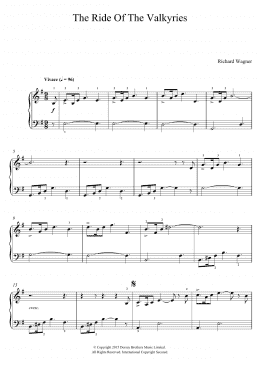 page one of Ride Of The Valkyries (Beginner Piano (Abridged))