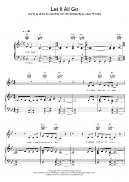 page one of Let It All Go (Piano, Vocal & Guitar Chords)
