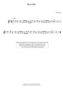 page one of Reveille (Trumpet Solo)