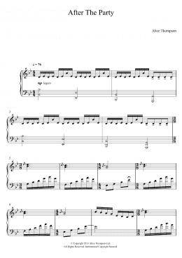 page one of After The Party (Piano Solo)