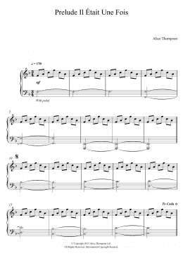 page one of Prelude: Il Etait Une Fois... (Piano Solo)