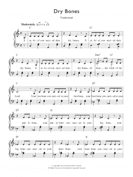 page one of Dry Bones (Piano & Vocal)