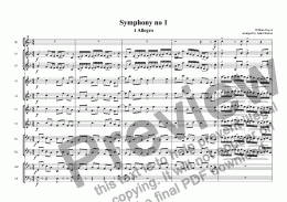 page one of Boyce: Symphony no 1