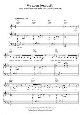 page one of My Love (Acoustic) (Piano, Vocal & Guitar Chords)