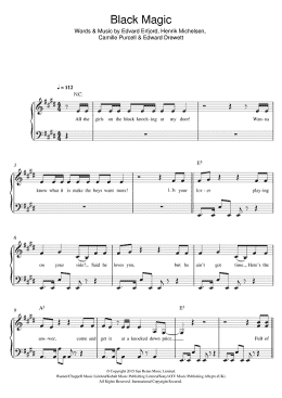 page one of Black Magic (Easy Piano)