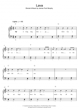 page one of Lava (from Lava) (Piano, Vocal & Guitar Chords)