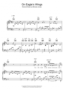 page one of On Eagle's Wings (Piano, Vocal & Guitar Chords (Right-Hand Melody))