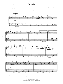 page one of Intrada (Easy Guitar)