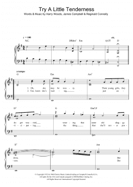 page one of Try A Little Tenderness (Piano & Vocal)