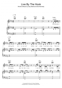 page one of Live By The Hook (from 'Finding Neverland') (Piano, Vocal & Guitar Chords)