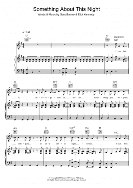 page one of Something About This Night (from 'Finding Neverland') (Piano, Vocal & Guitar Chords)