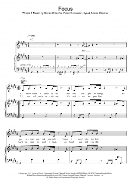 page one of Focus (Piano, Vocal & Guitar Chords)