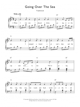 page one of Going Over The Sea (Piano & Vocal)