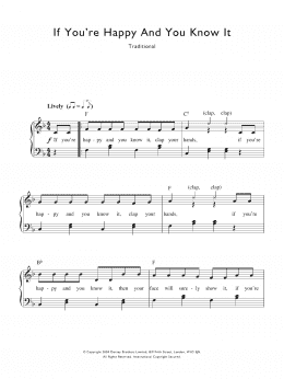 page one of If You're Happy And You Know It (Piano & Vocal)