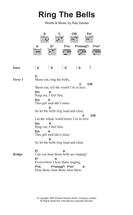 page one of Ring The Bells (Guitar Chords/Lyrics)