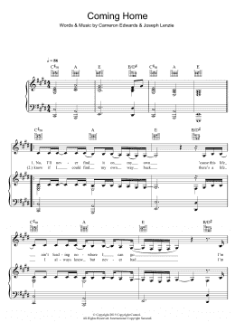 page one of Coming Home (featuring Rita Ora) (Piano, Vocal & Guitar Chords)