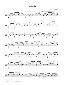 page one of Fantasia (Easy Guitar)